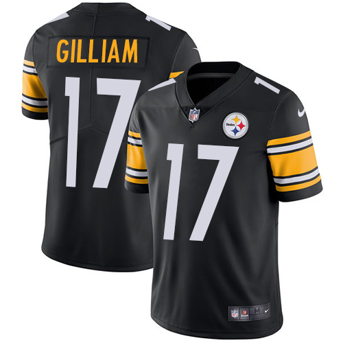 Nike Steelers #17 Joe Gilliam Black Team Color Men's Stitched NFL Vapor Untouchable Limited Jersey - Click Image to Close
